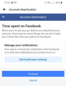 facebook account deactivate kaise kare
