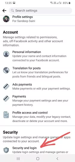 fb password change kaise kare